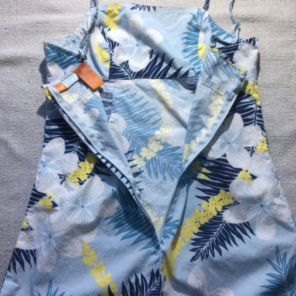 Roxy blue/white/yellow cotton dress size small - Picture 7 of 10